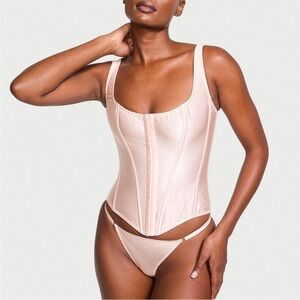 NWT Victoria's Secret Pink Silk Corset